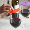 Dome Wine Glass Covers in Asstd Colors by True