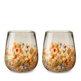 Artistico Recycled Stemless Wine Glass Set by Twine LivingÂ®