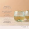 Aqua Bubble Stemless Wine Glass Set by TwineÂ®