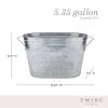 Cold Drinks Galvanized Metal Tub by TwineÂ®