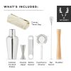 Stainless Steel Travel Barware Set in Silver ViskiÂ®
