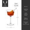 Angled Crystal Nick & Nora Glasses by ViskiÂ®