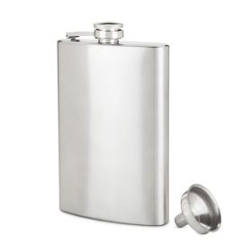 TrueFlaskâ„¢: 8 oz Stainless Steel Flask