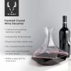 Seneca Crystal Faceted  Wine Decanter ViskiÂ®