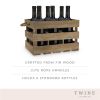Wooden 6-Bottle Crate by TwineÂ®