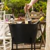 Black Beverage Tub with Stand & Tray by Twine LivingÂ®