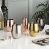 Copper Stemless Champagne Flutes by ViskiÂ®