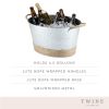 Jute Rope Wrapped Galvanized Tub by TwineÂ®