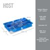 1.25 inch Ice Cube Tray with Lid in Blue Marble by HOSTÂ®