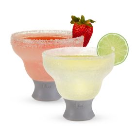 Glass FREEZEâ„¢ Margarita Glass in Gray (set of two) by HOSTÂ®