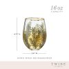 Woodland Stemless Wine Glass Set by TwineÂ®