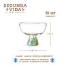 Viajar Wide Stemmed Recycled Margarita Glass Set by Twine Li