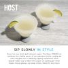 Glass FREEZEâ„¢ Margarita Glass in Gray (set of two) by HOSTÂ®