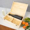 Celebrate Wood Champagne Box with Set of Flutes by TwineÂ®