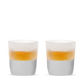 Glass FREEZEâ„¢ Whiskey Glass in Gray (set of two) by HOSTÂ®