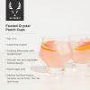 Footed Crystal Punch Cups by ViskiÂ®