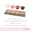 Acacia Wood Wine Flight Board by TwineÂ®