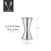 Small Stainless Steel Japanese Style Jigger by ViskiÂ®