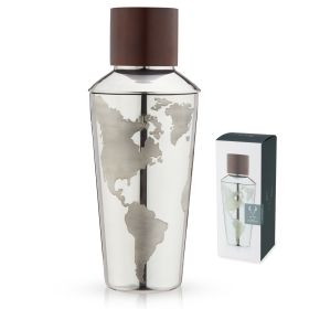 Globe Cocktail Shaker in Silver ViskiÂ®