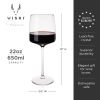 Reserve Julien Crystal Bordeaux Glasses ViskiÂ®