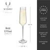 Reserve Inez Crystal Flute Glasses ViskiÂ®