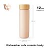 Tatyana Ceramic To-Go Infuser Mug in Coral by Pinky Up