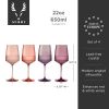 Reserve Nouveau Crystal Wine Glasses in Moonrise ViskiÂ®
