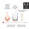 4-Piece Copper Mixologist Barware Set by ViskiÂ®