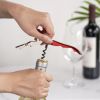 Truetapâ„¢: Double-Hinged Waiter's Corkscrew in Metallic Red