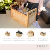 Rattan & Wood Beverage Tub by Twine Livingâ„¢