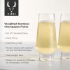 Raye Weighted Stemless Champagne Flutes ViskiÂ®