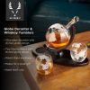 Globe Decanter & Whiskey Tumblers Set by ViskiÂ®
