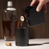 Irving Nautilus Ceramic Flask in Black ViskiÂ®