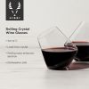 Rolling Crystal Wine Glasses ViskiÂ®