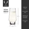 Raye Weighted Stemless Champagne Flutes ViskiÂ®