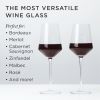 3-Piece Raye Crystal Angled Bordeaux Glass and Decanter Set