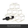 Belmont Geo 6-Bottle Counter Top Wine Rack in Gold ViskiÂ®