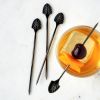 Gunmetal Deco Cocktail Picks by ViskiÂ®