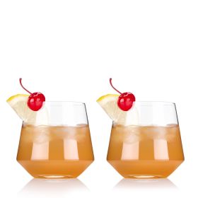 Raye Crystal Angled Cocktail Tumblers ViskiÂ®