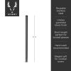 Warren Stainless Steel Lowball Straws in Gunmetal ViskiÂ®