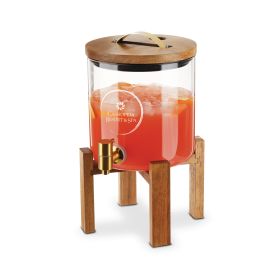 Modern Manor Wood & Glass Drink Dispenser by Twine LivingÂ®