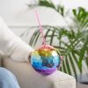 Rainbow Disco Ball Tumbler BlushÂ®