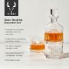 3-Piece Deco Beau Crystal Stacking Decanter ViskiÂ®