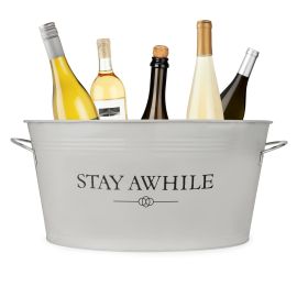 Stay Awhile Metal Drink Tub by TwineÂ®