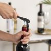 Truetapâ„¢: Double-Hinged Corkscrew in Matte Black with Blue W