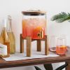 Modern Manor Wood & Glass Drink Dispenser by Twine LivingÂ®
