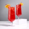 Angled Crystal Hurricane Glasses by ViskiÂ®