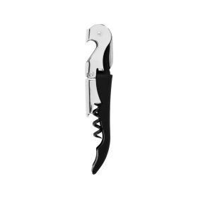 Truetapâ„¢ Soft Touch Black Double Hinged Corkscrew by True