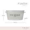 Stay Awhile Metal Drink Tub by TwineÂ®