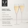Angled Crystal Prosecco Glasses by ViskiÂ®